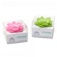 Держатель для зубочисток «Lotus», белый/розовый - Фото 3