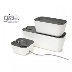 Органайзер для проводов «Hideaway» средний, белый/серый - Фото 1