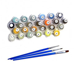 Картина по номерам «Медвежата под зонтом» - Фото 2