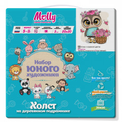 Картина по номерам «Сова с корзиной цветов» - Фото 1