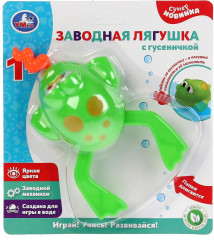 Игрушка для купания «Лягушка с гусеничкой» - Фото 2