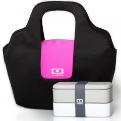Сумка для ланча «MB Iso», черная/фуксия - Фото 1