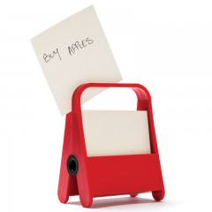 Держатель для записок с блоком «A clip», красный - Фото 1