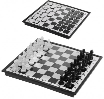 Игра настольная 2 в 1 «Шахматы, шашки»