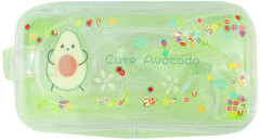 Пенал с жидкостью и блестками «Авокадо с косточкой» - Фото 4