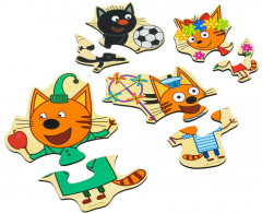 Набор пазлов «Три кота» - Фото 1