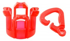 Набор резинок для плетения браслетов, красный - Фото 1