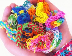 Набор резинок для плетения браслетов, красный - Фото 2