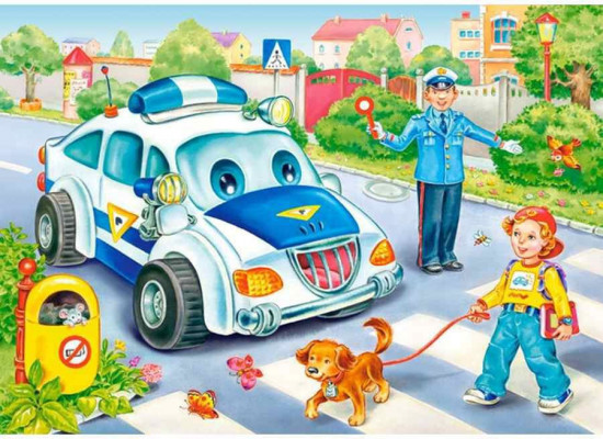 Пазл 4 в 1 «Транспорт»