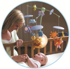 Мобиль музыкальный с мягкими игрушками "Winnie the pooh" - Фото 1