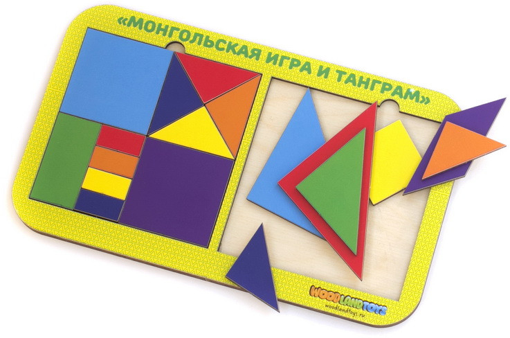 Головоломка «Монгольская игра и танграм» — WoodLandToys