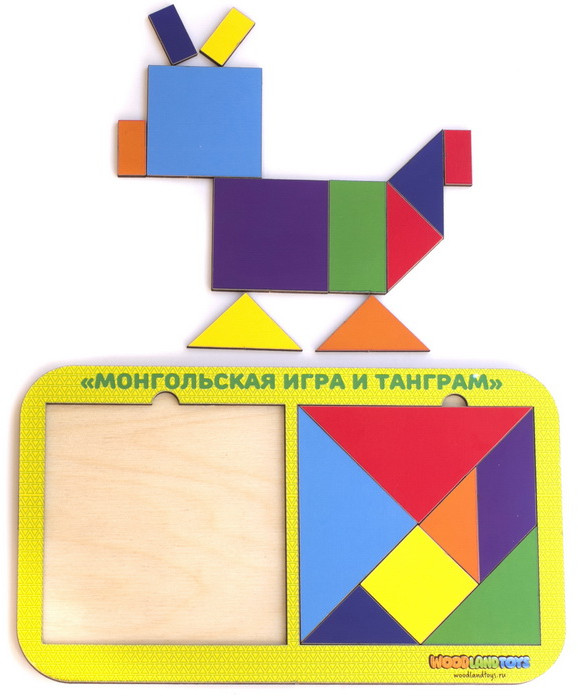 Головоломка «Монгольская игра и танграм» — WoodLandToys