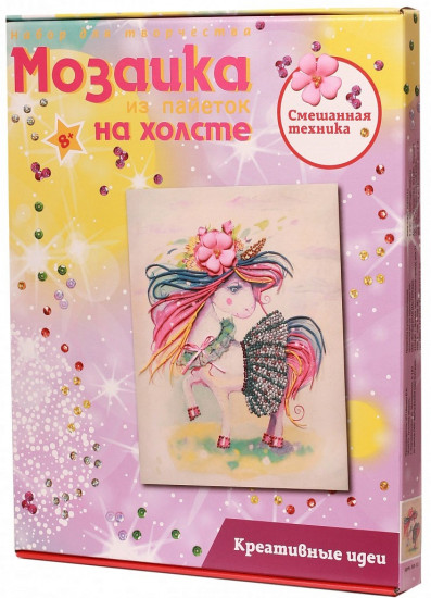 Мозаика из пайеток «Единорожка»