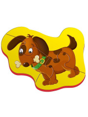 Пазлы магнитные «Кот и щенок» - Фото 2