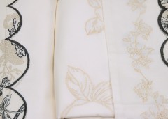 Комплект постельного белья «Cristelle» (арт. tcr04-011, евро, сатин, 2 наволочки 50х70) с аппликацией - Фото 1