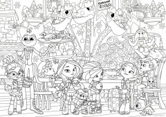 Раскраска «Сказочный патруль. Кафе Лукоморье» - Фото 1