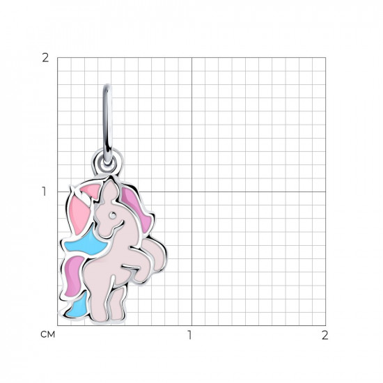 Подвеска из серебра с эмалью