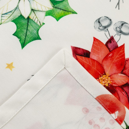Скатерть «Christmas red flowers»