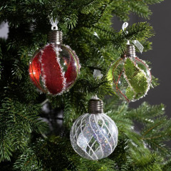 Набор елочных шаров со светодиодами - Фото 1
