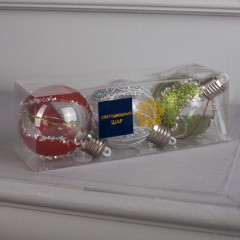 Набор елочных шаров со светодиодами - Фото 2