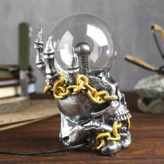 Шар плазменный «Череп с цепью» - Фото 2