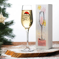 Бокал для шампанского «Хэппи Нью» - Фото 1