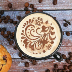 Трафарет для кофе «Узор» - Фото 1