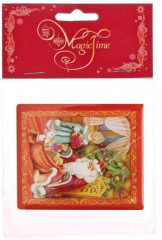 Магнит декоративный «Дед Мороз со Снегурочкой разбирают подарки» - Фото 1