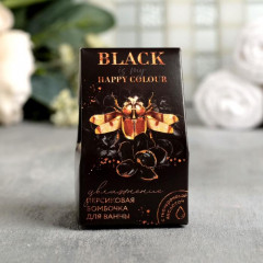 Бомбочка для ванны увлажняющая с ароматом персика «Black» - Фото 1