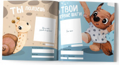 Альбом с рождения для девочки «Счастье начинается здесь» - Фото 3