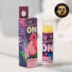 Бальзам для губ с маслом кокоса и клубничным ароматом «Shine on!» - Фото 1