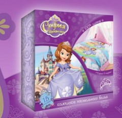 Комплект постельного белья София Прекрасная «София и Эмбер» (арт. 8631, 1,5-спальный, поплин, 1 наволочка 50х70) - Фото 1