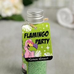 Жемчуг для ванны с ароматом яблока «Flamingo party» - Фото 3