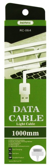 Кабель Remax Light для iPhone 4/4S
