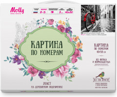 Картина по номерам «Красный велосипед в старом городе» - Фото 1