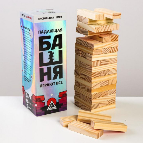 Игра настольная «Падающая башня»