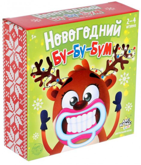 Игра настольная «Новогодний бу-бу-бум»