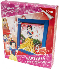 Картина из пайеток «Принцесса Белоснежка» - Фото 3
