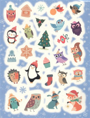 100 наклеек. Самые зимние наклейки - Фото 3