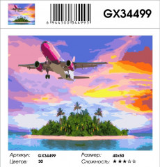 Картина по номерам «Полет над островом» - Фото 2