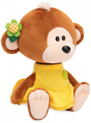 Игрушка мягкая «Обезьянка Отиша в желтом платье» - Фото 1