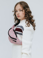 Сумочка поясная с блестками «Ленивец Enjoy the moment» - Фото 1