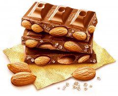 Шоколад молочный с цельным миндалем и морской солью - Фото 1