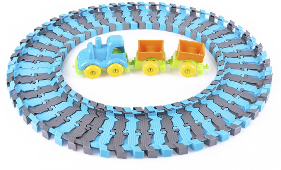 Набор игровой «Железная дорога с паровозом и вагонами»