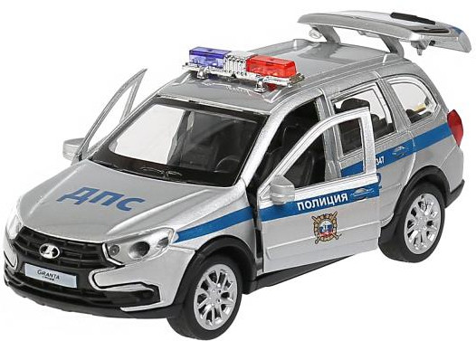 Машина металлическая «Lada Granta Cross 2019 Полиция» | Технопарк | Фото 3