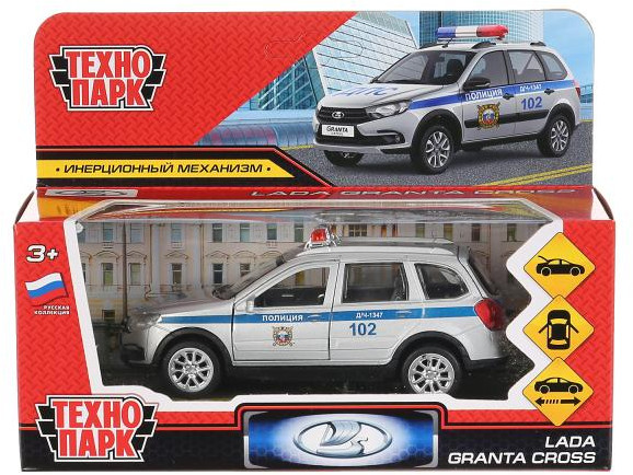 Машина металлическая «Lada Granta Cross 2019 Полиция» | Технопарк | Фото 5