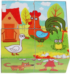 Набор из кубиков «Синий трактор» - Фото 2