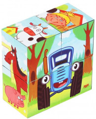 Набор из кубиков «Синий трактор» - Фото 4