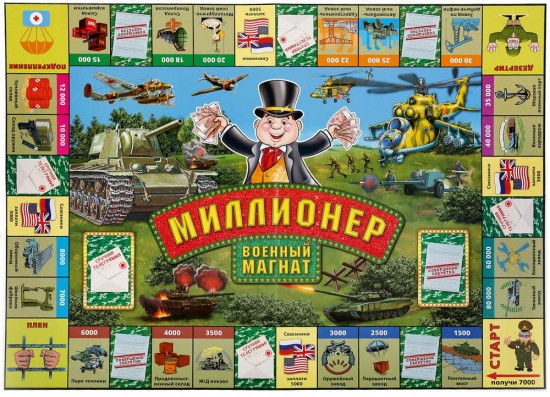 Игра настольная «Миллионер. Военный магнат»