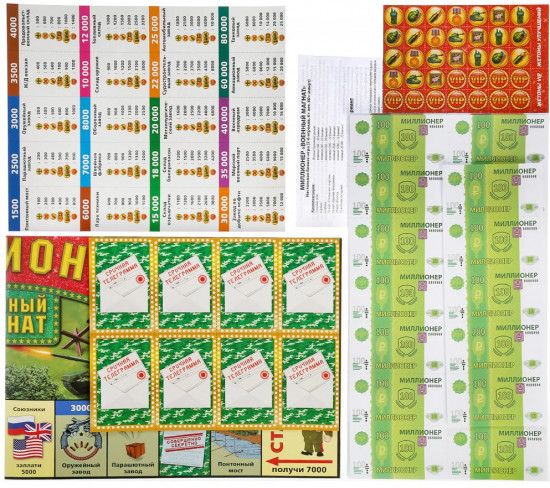 Игра настольная «Миллионер. Военный магнат»